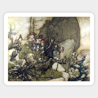 Rip Van Winkle - Arthur Rackham Sticker